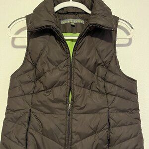 KENNETH COLE "Reaction" WOMEN'S BROWN MEDIUM ZIP DOWN PUFFER VEST-Preowned
